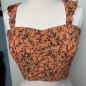 *new* american eagle floral tank top